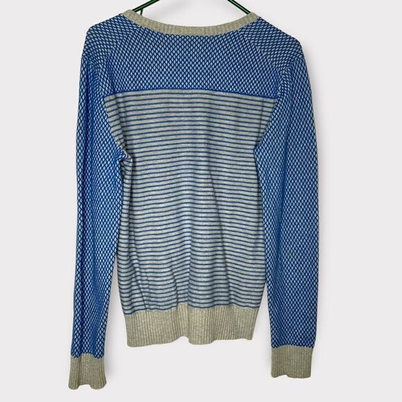 ARMANI EXCHANGE Pull-on Crew Neck Knit Blue Gray Sweater Men's Size Medium. - Picture 4 of 9
